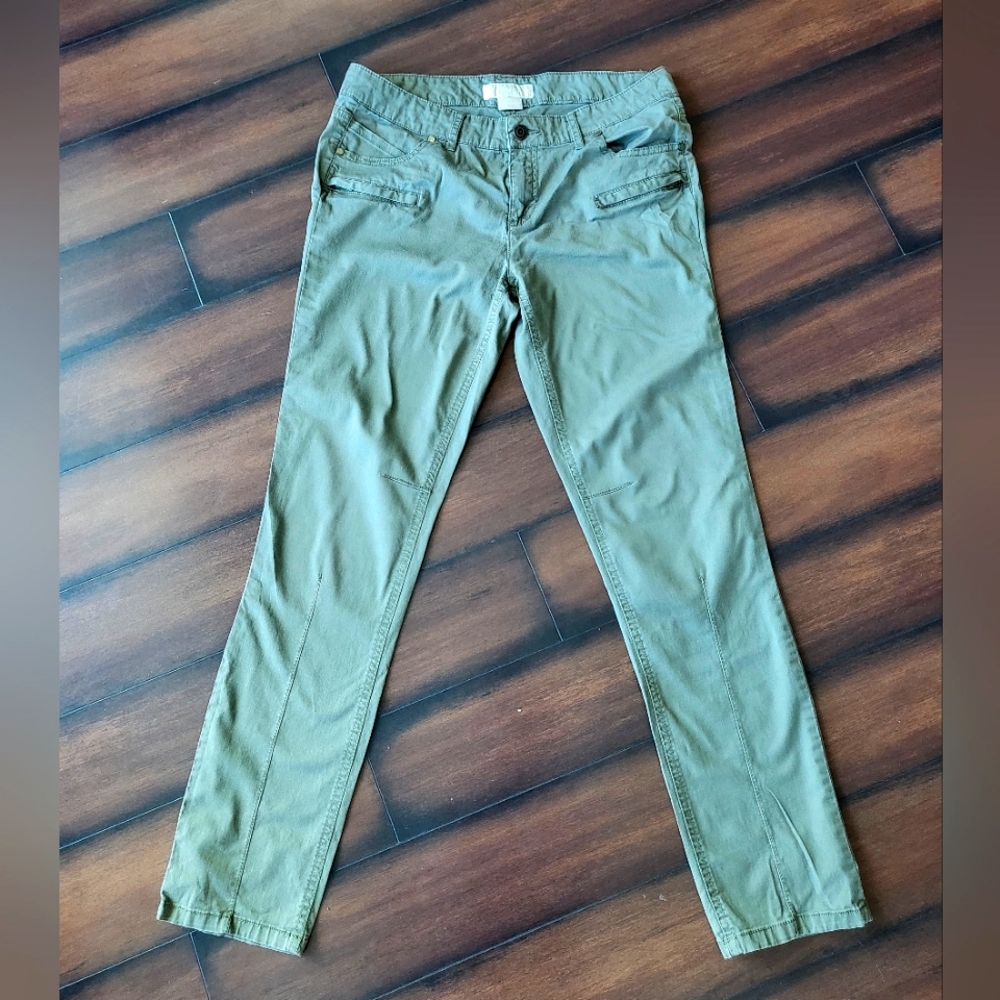 Michael Kors Olive Green Mid Rise pants